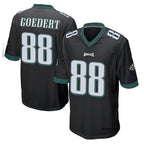 Johmsee P.Eagles #88 Dallas Goedert Player Black Home Game Stitched Jerseys