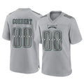 Johmsee P.Eagles #88 Dallas Goedert Player Gray Atmosphere Fashion Home Game Stitched Jerseys