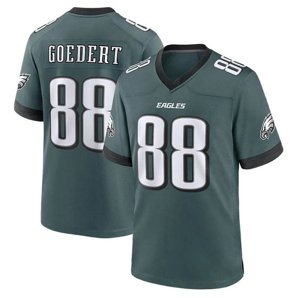 Johmsee P.Eagles #88 Dallas Goedert Player Green Home Game Stitched Jerseys