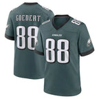 Johmsee P.Eagles #88 Dallas Goedert Player Green Home Game Stitched Jerseys