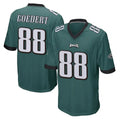 Johmsee P.Eagles #88 Dallas Goedert Player Team Color Green Home Game Stitched Jerseys