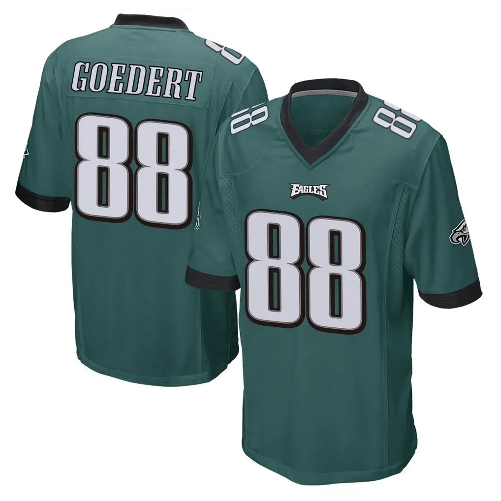 Johmsee P.Eagles #88 Dallas Goedert Player Team Color Green Home Game Stitched Jerseys