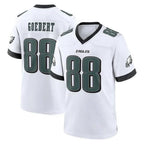 Johmsee P.Eagles #88 Dallas Goedert Player White Game Home Stitched Jerseys
