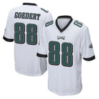 Johmsee P.Eagles #88 Dallas Goedert Player White Home Game Stitched Jerseys