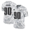 Johmsee P.Eagles #90 Jordan Davis Player Arctic Camo Salute to Service Limited Game Stitched Jerseys
