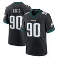 Johmsee P.Eagles #90 Jordan Davis Player Black Game Home Stitched Jerseys
