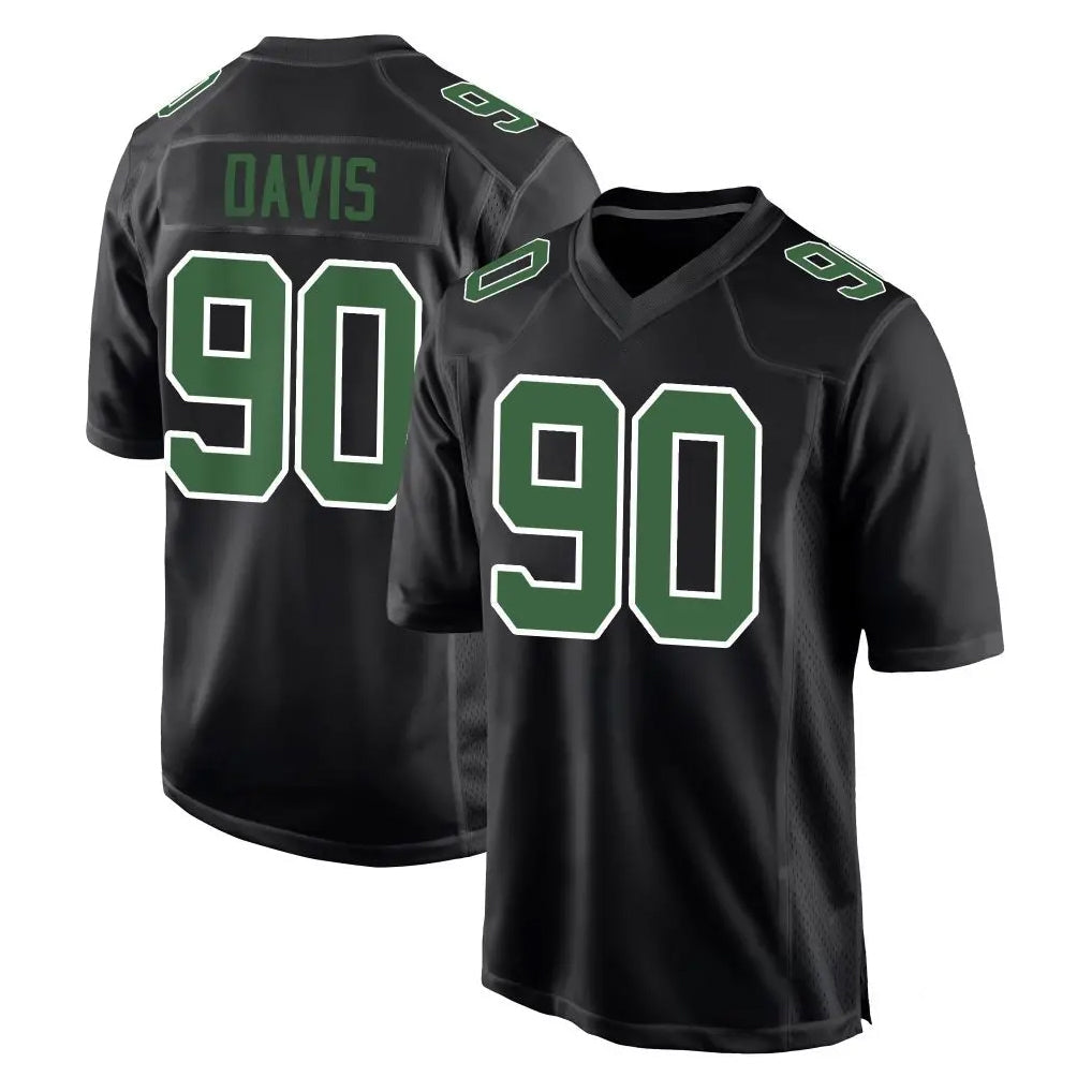 Johmsee P.Eagles #90 Jordan Davis Player Carbon Green Fashion Home Game Stitched Jerseys