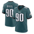 Johmsee P.Eagles #90 Jordan Davis Player Green Home Game Stitched Jerseys