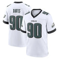 Johmsee P.Eagles #90 Jordan Davis Player White Game Home Stitched Jerseys