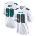 Johmsee P.Eagles #90 Jordan Davis Player White Tundra Fashion Home Game Stitched Jerseys
