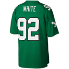 Johmsee P.Eagles #92 Reggie White Mitchell & Ness Kelly Green Legacy Replica Stitched Puhic Jersey