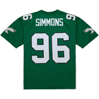 Johmsee P.Eagles #96 Clyde Simmons Mitchell & Ness Kelly Green Legacy Replica Jersey