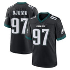 Johmsee P.Eagles #97 Moro Ojomo Player Black Game Home Stitched Jerseys