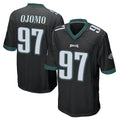 Johmsee P.Eagles #97 Moro Ojomo Player Black Home Game Stitched Jerseys