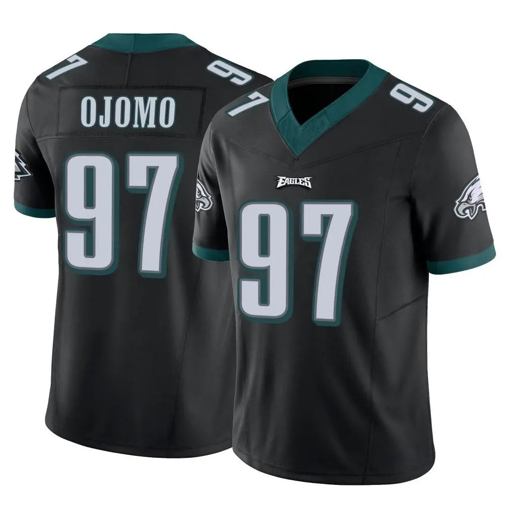 Johmsee P.Eagles #97 Moro Ojomo Player Black Limited Vapor F.U.S.E. Home Game Stitched Jerseys