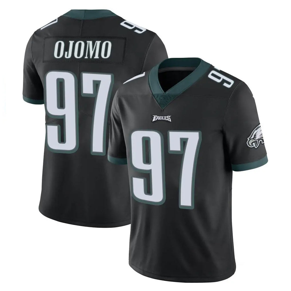 Johmsee P.Eagles #97 Moro Ojomo Player Black Limited Vapor Untouchable Home Game Stitched Jerseys