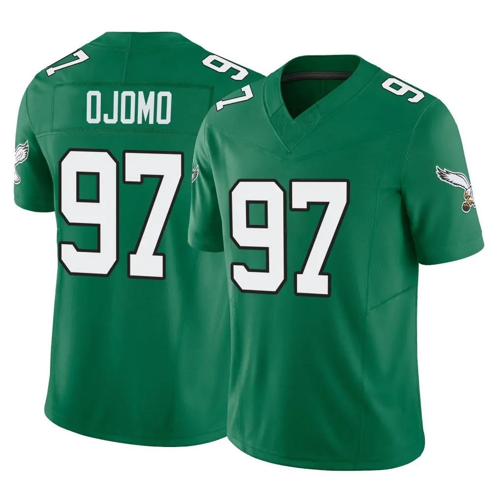 Johmsee P.Eagles #97 Moro Ojomo Player Green Kelly Alternate Vapor F.U.S.E. Home Game Stitched Jerseys