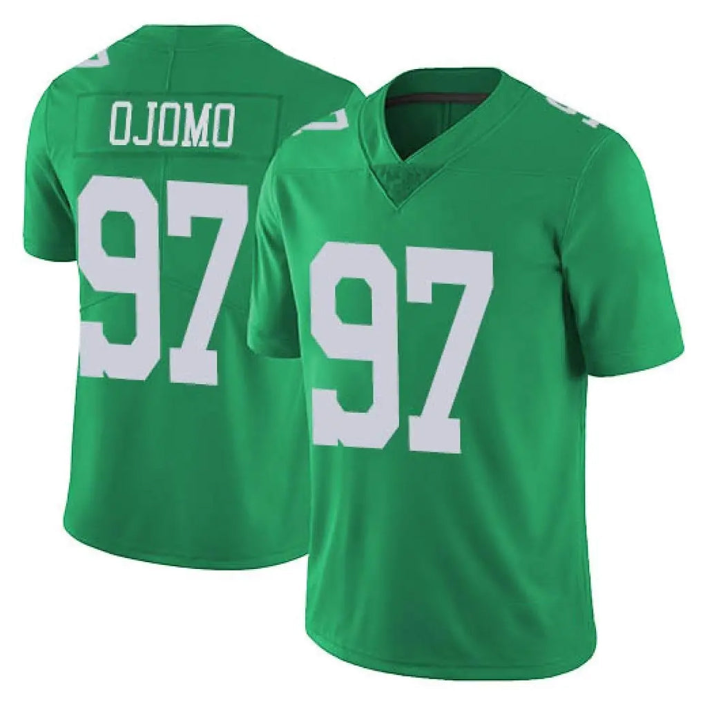 Johmsee P.Eagles #97 Moro Ojomo Player Green Limited Vapor Untouchable Home Game Stitched Jerseys