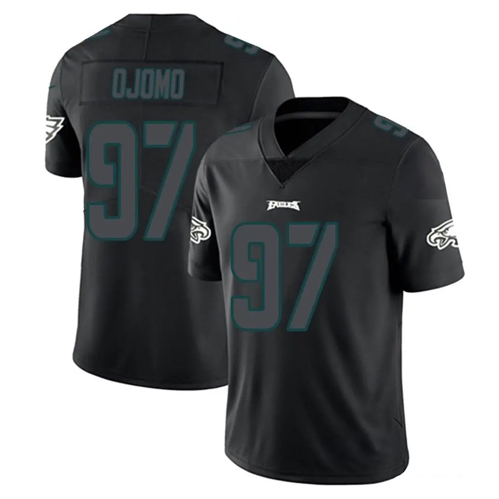 Johmsee P.Eagles #97 Moro Ojomo Player Limited Black Impact Home Game Stitched Jerseys