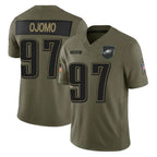 Johmsee P.Eagles #97 Moro Ojomo Player Olive 2025 Salute To Service Limited Stitched Jerseys