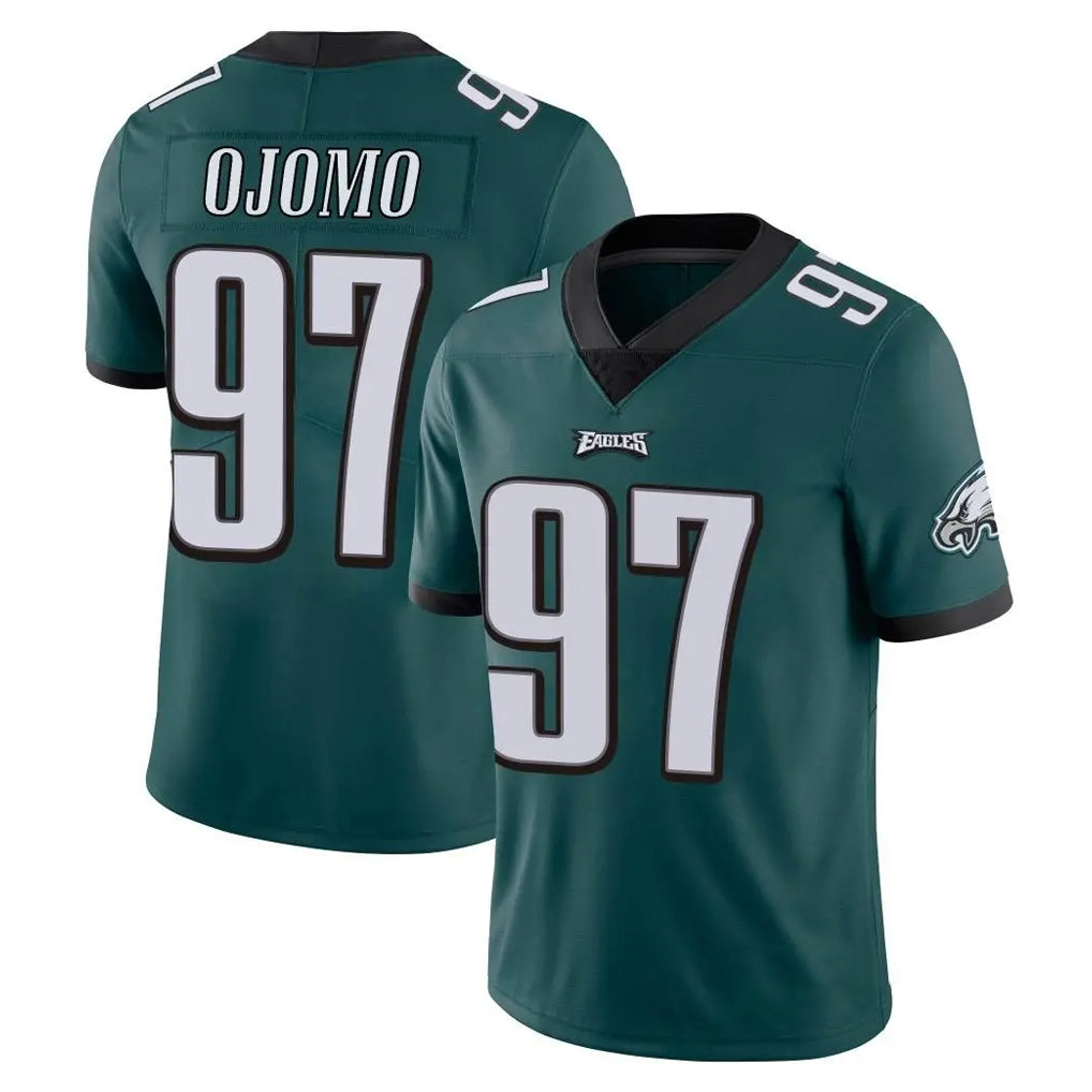 Johmsee P.Eagles #97 Moro Ojomo Player Team Color Green Vapor Untouchable Home Game Stitched Jerseys