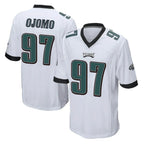 Johmsee P.Eagles #97 Moro Ojomo Player White Home Game Stitched Jerseys