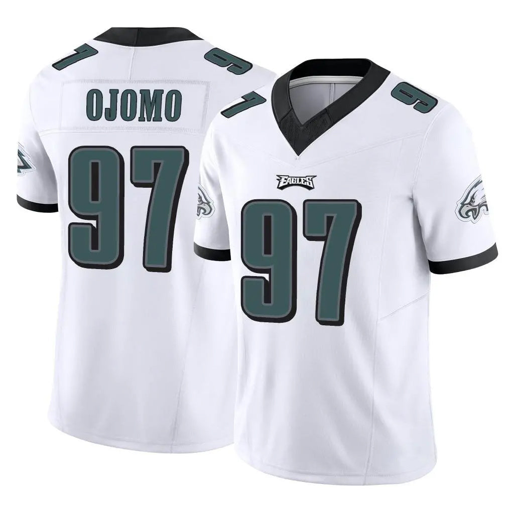 Johmsee P.Eagles #97 Moro Ojomo Player White Limited Vapor F.U.S.E. Home Game Stitched Jerseys