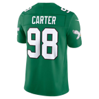 Johmsee P.Eagles #98 Jalen Carter Kelly Green Alternate Vapor F.U.S.E. Stitched Limited Jerseys