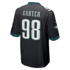 Johmsee P.Eagles #98 Jalen Carter Player Black Alternate Game Stitched Jerseys