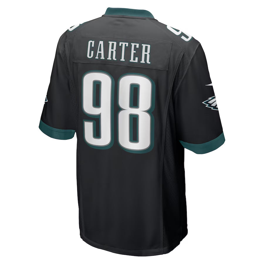 Johmsee P.Eagles #98 Jalen Carter Player Black Alternate Game Stitched Jerseys