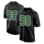 Johmsee P.Eagles #98 Jalen Carter Player Carbon Green Fashion Home Game Stitched Jerseys