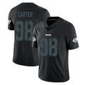 Johmsee P.Eagles #98 Jalen Carter Player Limited Black Impact Home Game Stitched Jerseys