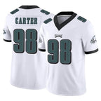 Johmsee P.Eagles #98 Jalen Carter Player White Limited Vapor F.U.S.E. Home Game Stitched Jerseys