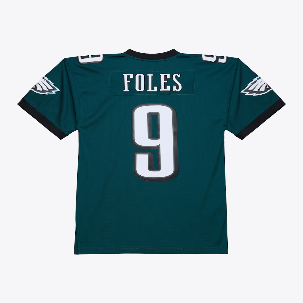 Johmsee P.Eagles #9 Nick Foles Mitchell & Ness Midnight Green Legacy Replica Jersey Stitched Puhic Game Jerseys