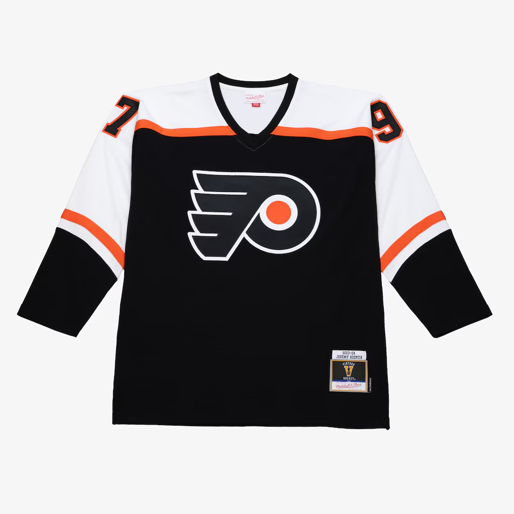 Johmsee P.Flyers Jeremy Roenick Mitchell & Ness Black 2003 Power Play Jerseys