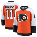 Johmsee P.Flyers #11 Travis Konecny Burnt Orange Home Premium Jerseys