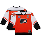 Johmsee P.Flyers #88 Eric Lindros Mitchell & Ness Orange Big & Tall 1996?97 Blue Line 2.0 Jerseys