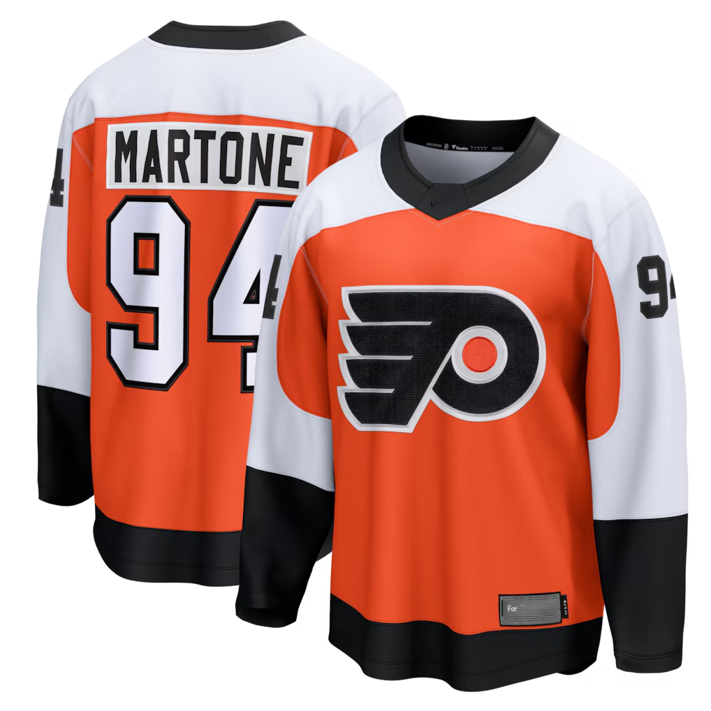 Johmsee P.Flyers #94 Porter Martone Orange Breakaway Jerseys