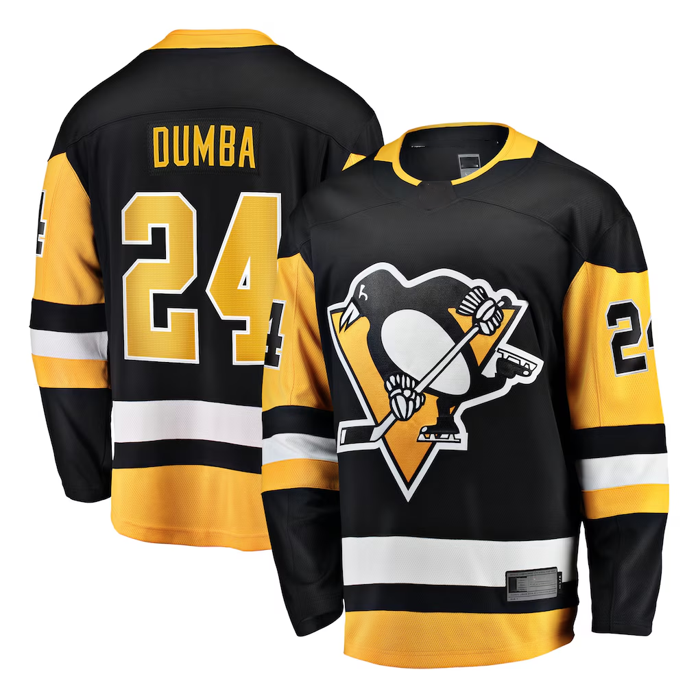 Johmsee P.Penguins #24 Matt Dumba Black Home Breakaway Jerseys