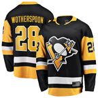 Johmsee P.Penguins #28 Parker Wotherspoon Black Home Breakaway Jerseys
