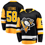 Johmsee P.Penguins #58 Kris Letang Black Home Breakaway Jerseys