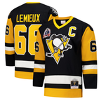 Johmsee P.Penguins #66 Mario Lemieux Black 1991?92 Power Play Jerseys