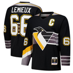 Johmsee P.Penguins #66 Mario Lemieux Black 1996?97 Power Play Jerseys