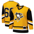Johmsee P.Penguins #66 Mario Lemieux Gold 1984-85 Power Play Jerseys