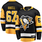 Johmsee P.Penguins #67 Rickard Rakell Black Home Breakaway Player Jerseys