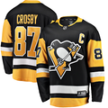 Johmsee P.Penguins #87 Sidney Crosby Black Captain Patch Home Breakaway Jerseys