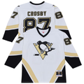 Johmsee P.Penguins #87 Sidney Crosby Mitchell & Ness White 2005 Power Play Jerseys