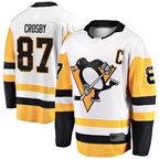 Johmsee P.Penguins #87 Sidney Crosby White Breakaway Jerseys