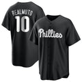 Johmsee P.Phillies #10 J.T. Realmuto Player Black Alt Fashion Home Game Stitched Jerseys