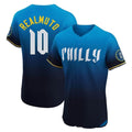 Johmsee P.Phillies #10 J.T. Realmuto Player Blue City Connect Home Limited Elite Stitched Jerseys